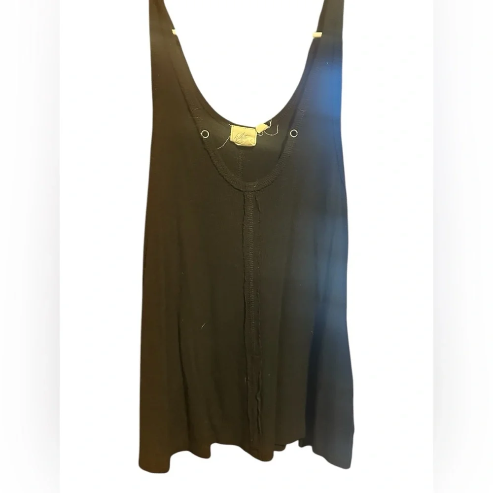 EUC White Crow Ribbed Tank Small - Picture 3 of 3